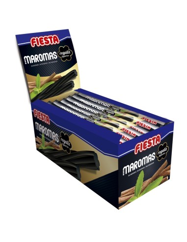 FIESTA Maromas Gel Dulce de Regaliz Negro Envuelto Individualmente Sabor Regaliz Auténtico