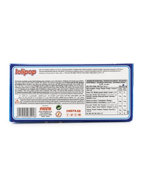 LOLIPOP Pintalenguas Caramelos masticables
