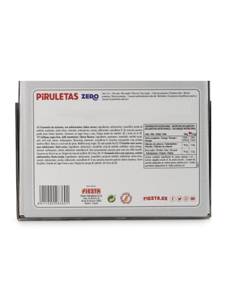 PIRULETAS Zero Caramelos con palo