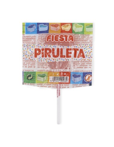 Piruletas confeti caramelo con palo