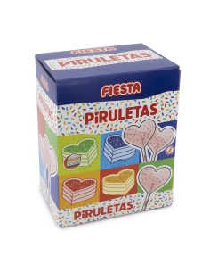 Piruletas confeti caramelo con palo