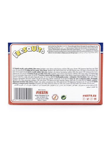 FRESQUITO Cereza Caramelos con palo