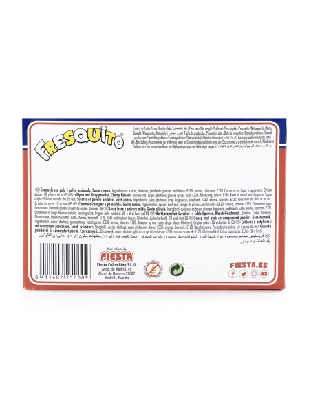 FRESQUITO Cereza Caramelos con palo